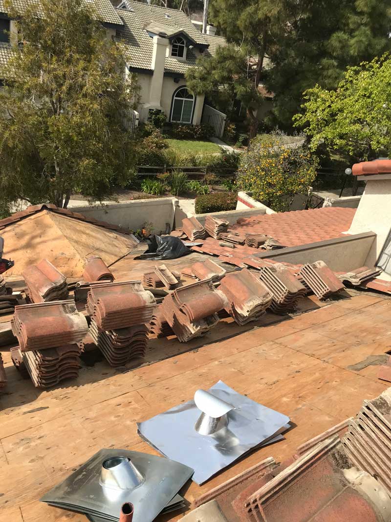 Tile roof replacement